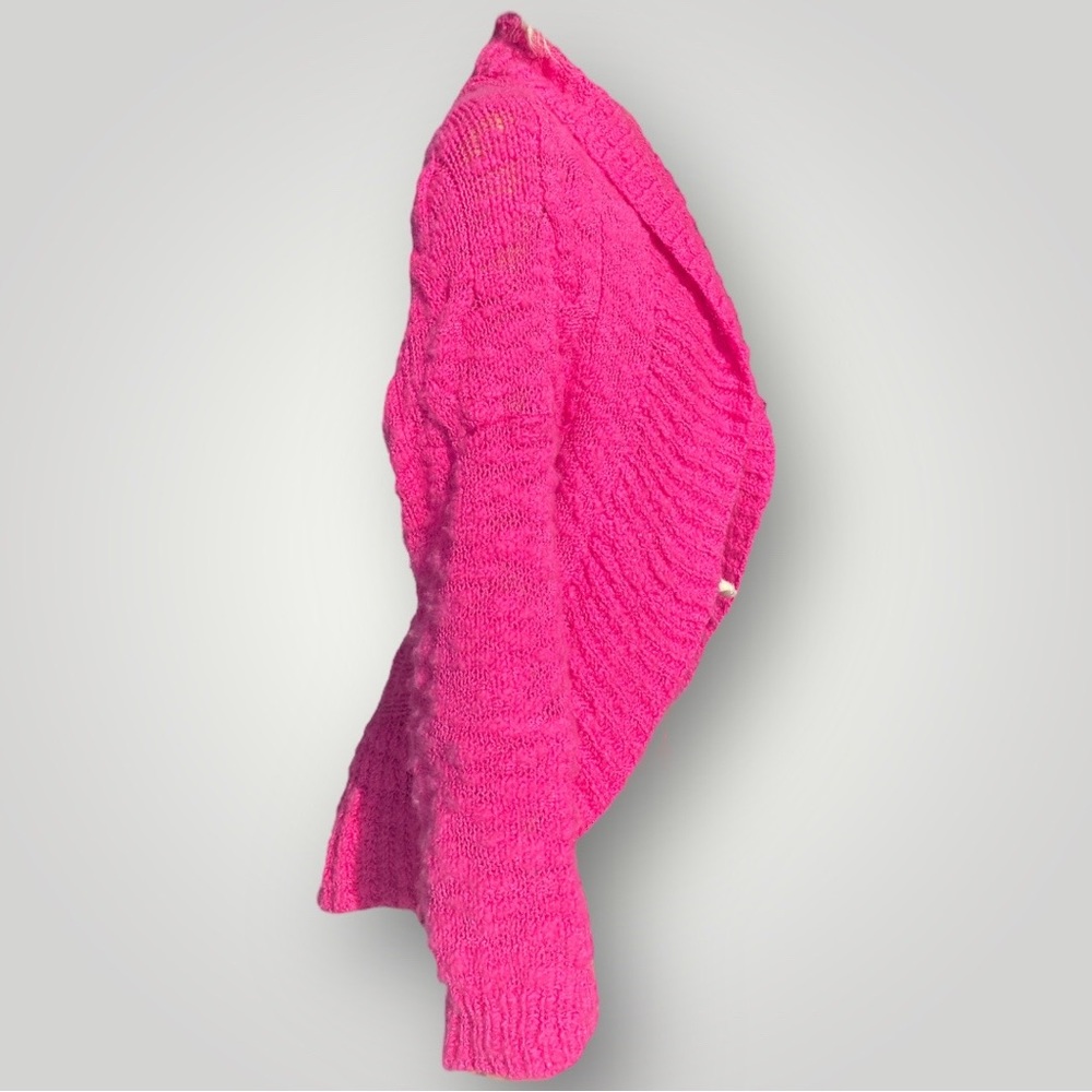 St.John Hot Pink Wool Cardigan Sweater 🎀 - Picture 6 of 8